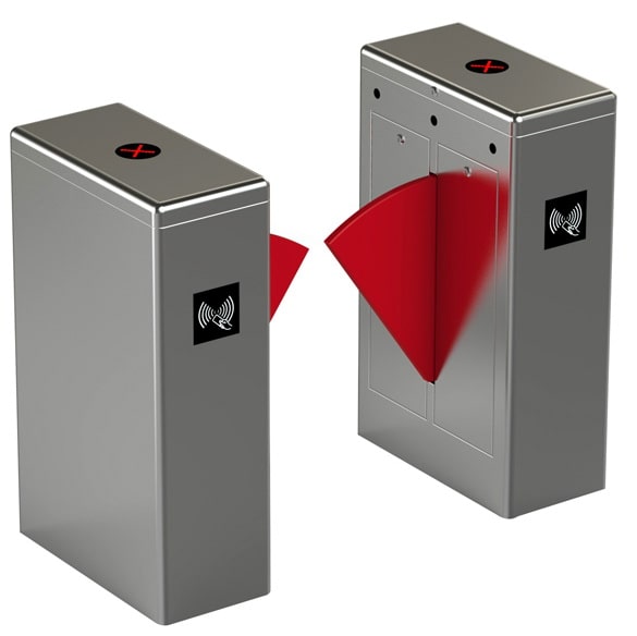 TS-WB1CX-T: ประตูปีกผีเสื้อ Flap Barrier (Two Movement)