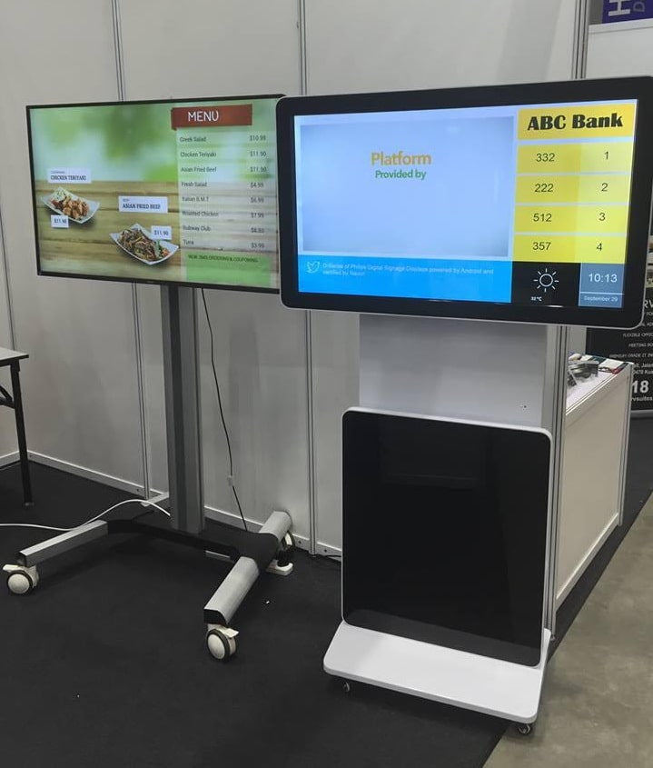 KDS-006:Digital Signage แบบหมุนนอนได้