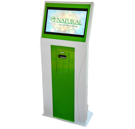 QS-QD03:ตู้กดคิว  Queue Dispenser Pro Q จอ 21.5นิ้ว ตั้งพื้น