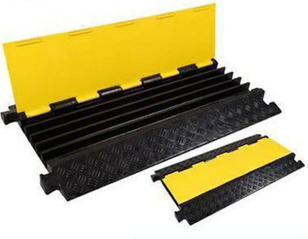 TE-JSD-017A:ยางร้อยสายไฟ ยางป้องกันสายไฟ 5 ช่อง Rubber Cable Protector 5CH