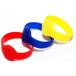 RFID Wristband สายข้อมือ 125kHz EM IP67 ซิลิโคน Adjustable