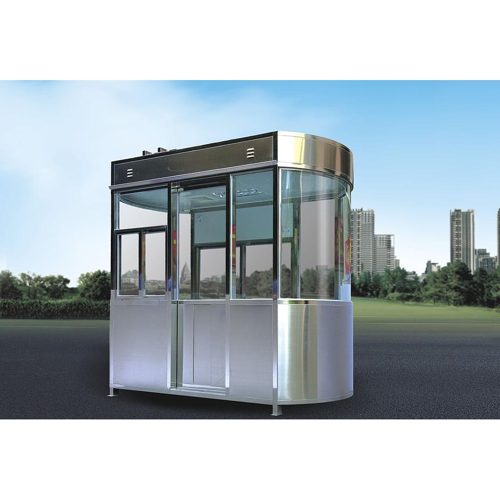 ป้อมยามสำเร็จรูป Guard Booth GB17 1.2×1.8 ม. Sandwich Panel ระบบไฟฟ้าครบ