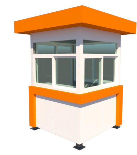 ป้อมยามสำเร็จรูป Guard Booth GB18 ขนาด 2.0x2.0 ม.