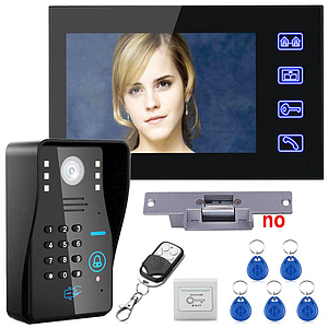 Video Door Phone 7" LCD 1.3MP 4-Wire Auto Capture บ้าน