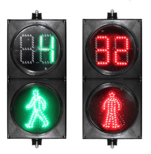 TE-TLRG01-PWTM:ไฟจราจรรูปคนข้ามถนน+counter