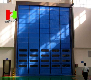 HPD-37S:ประตู 37 SQ.M. Stack PVC High Speed door