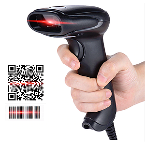 เครื่องอ่านบาร์โค้ด Barcode 1D/2D QR USB