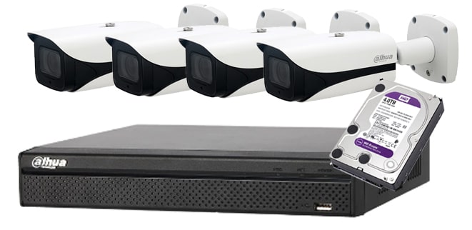 กล้อง IP Visitor 4-Channel 4MP PoE AI Detection HDD 2TB