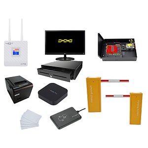 Dpark Lite Mini 1 Gate IN/OUT ระบบลานจอด POS-B + Boom Barrier