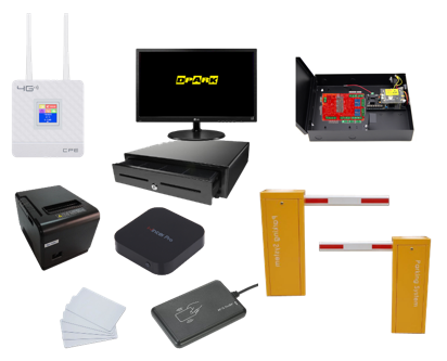 Dpark Lite Mini 1 Gate IN/OUT ระบบลานจอด POS-B + Boom Barrier