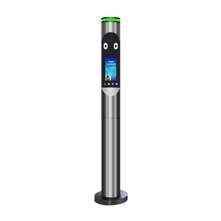 เครื่องแสกนใบหน้าแบบเสา กลางแจ้ง สำหรับมอเตอร์ไซต์ Face Recognition Outdoor + เสา