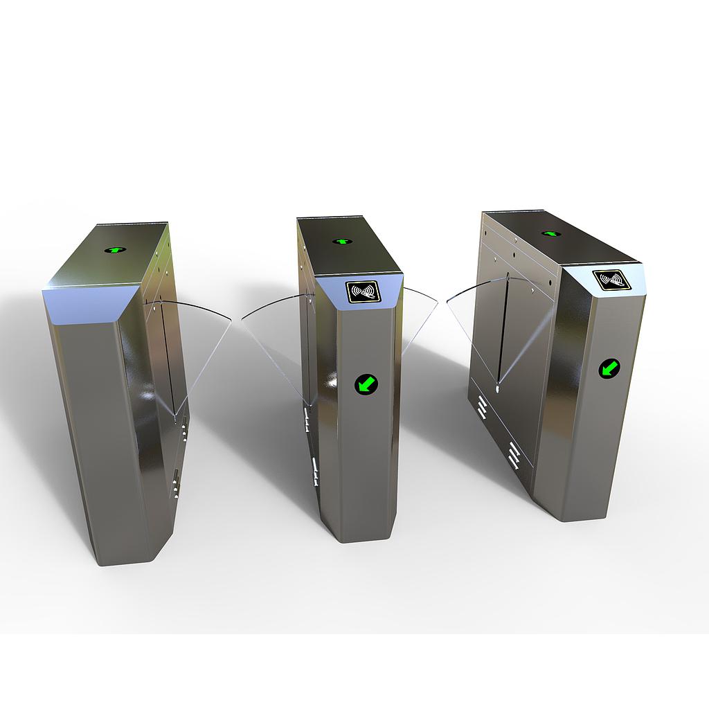 TS-WB1FX-O:ประตูปีกผีเสื้อ Flap barrier gate (One Movement)