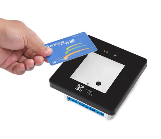 เครื่องอ่าน QR + RFID 2-in-1 Mobile Banking + Card Access Control