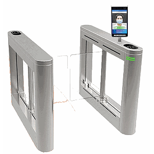 O+FT:Swing Gate ประตูกั้นบานสวิง + Face Temp Recognition คัดกรองอุณหภูมิ