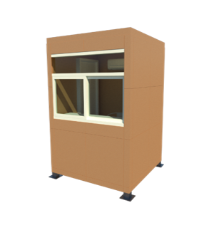 ป้อมยามสำเร็จรูป Guard Booth GB14 ขนาด 1.5x1.2 ม.