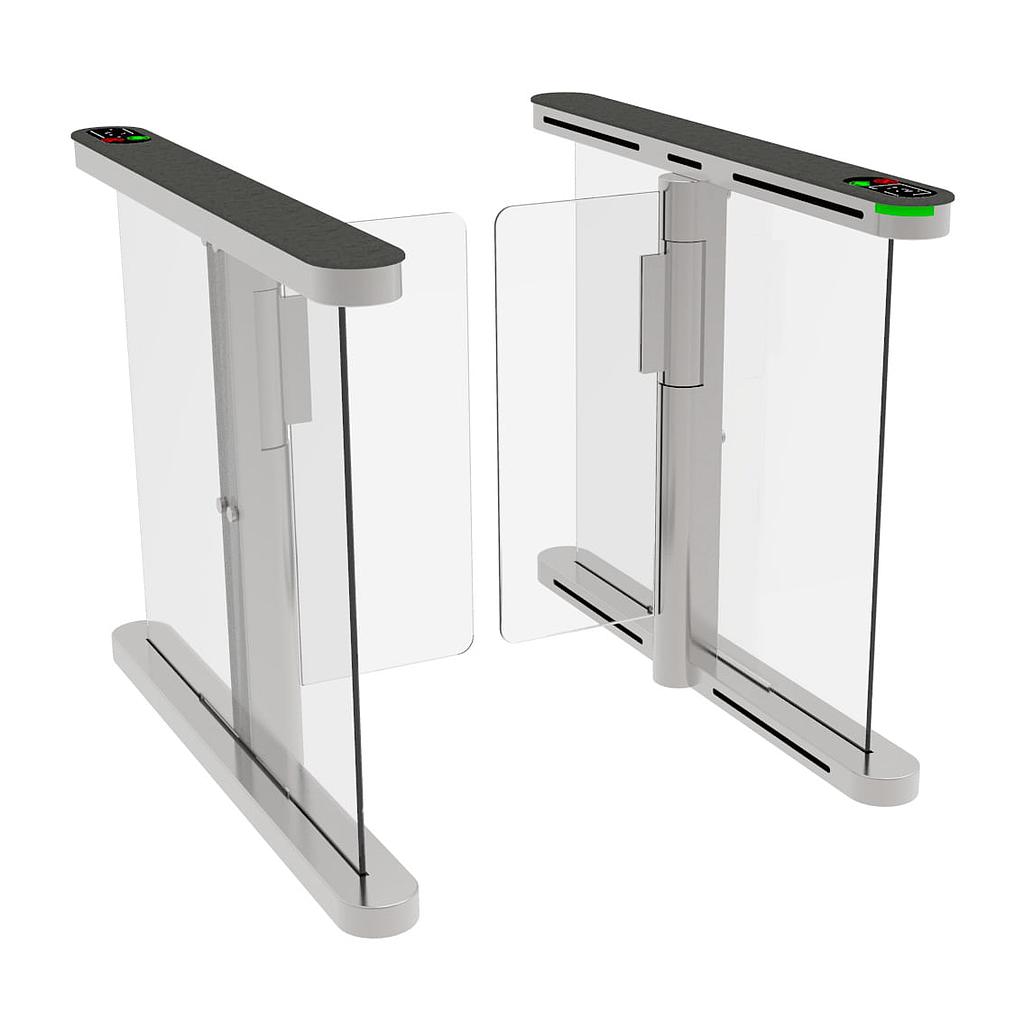 TS-TB308 Swing Gate SS304 + Tempered Glass