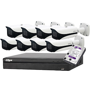 กล้อง IP Visitor 8-Channel 4MP PoE NVR HDD 4TB ดูผ่านมือถือ