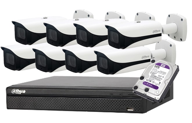 กล้อง IP Visitor 8-Channel 4MP PoE NVR HDD 4TB ดูผ่านมือถือ