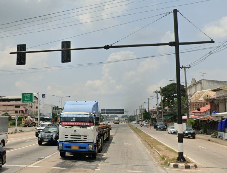 TE-ROD05:เสาไฟจราจร Mast arm แบบมีสลิง