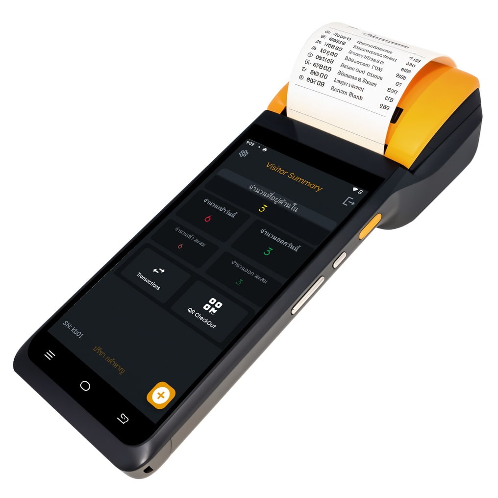 SW-VMS03:เครื่องแลกบัตร visitor แบบ handheld