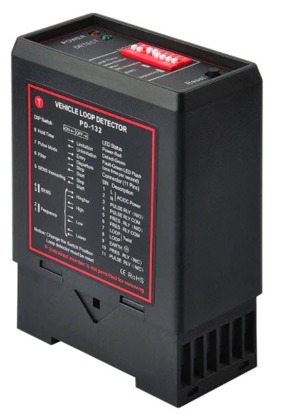 CP-LOOP2:เซ็นเซอร์ไม้กั้น Loop กันไม้ตีรถ สีดำ ปรับละเอียด