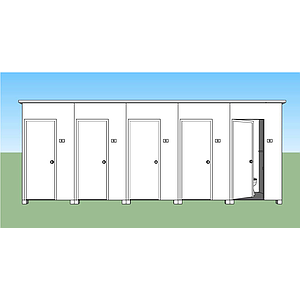 ห้องน้ำสำเร็จรูป 5ตู้ Toilet