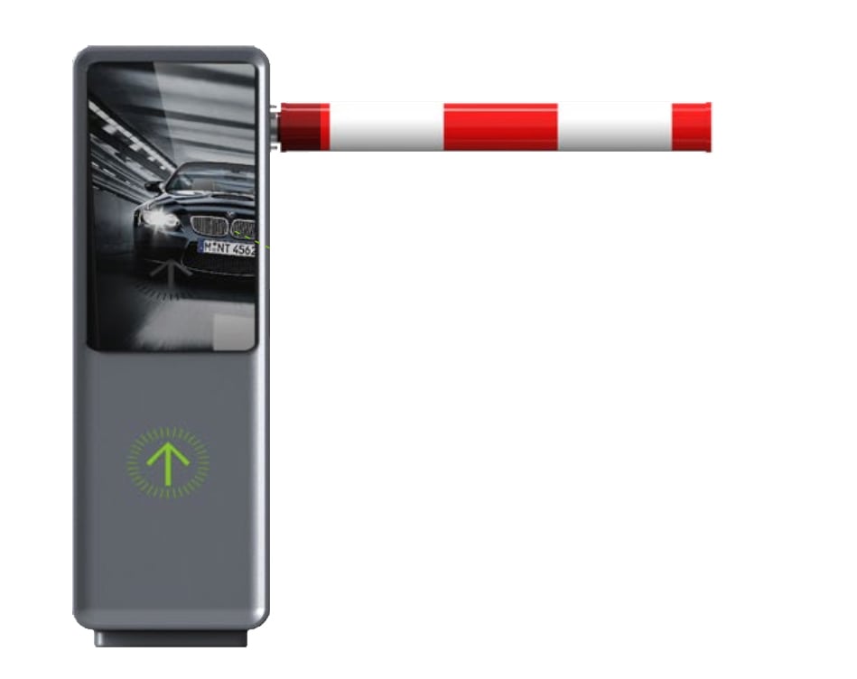 CP-CD100:ไม้กั้นรถยนต์ แบบมีจอโฆษณา LCD Screen Parking barrier