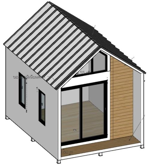 TEH-CH17-4030:บ้าน/ร้านค้าสำเร็จรูป ทรงนอร์ดิก