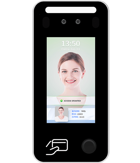 เครื่องสแกนใบหน้า บัตร ลายนิ้วมือ Face Recognition 3In1