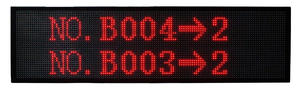 QS-QSET11:ป้ายแสดงผล รวมแบบ LED Queue Display