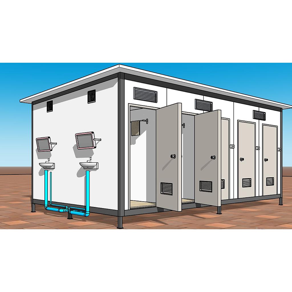 TEH-TL05-10:ห้องน้ำ ห้องอาบน้ำ สำเร็จรูป 10 ห้อง Toilet