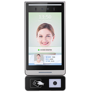 Face + Card + QR Code 3-in-1 Touch Display Multi-Authentication