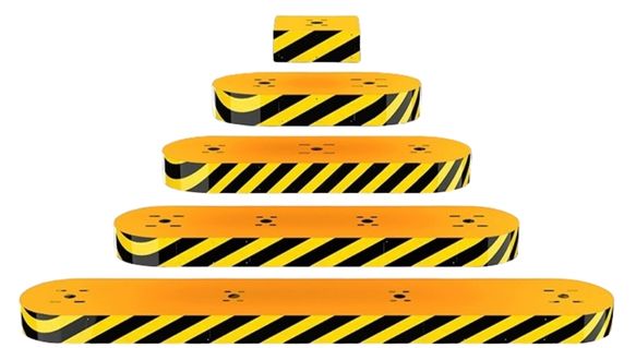 TE-SIL02:เกาะกลางสำเร็จรูป สำหรับติดตั้งไม้กั้นรถ ประตูกั้นคน