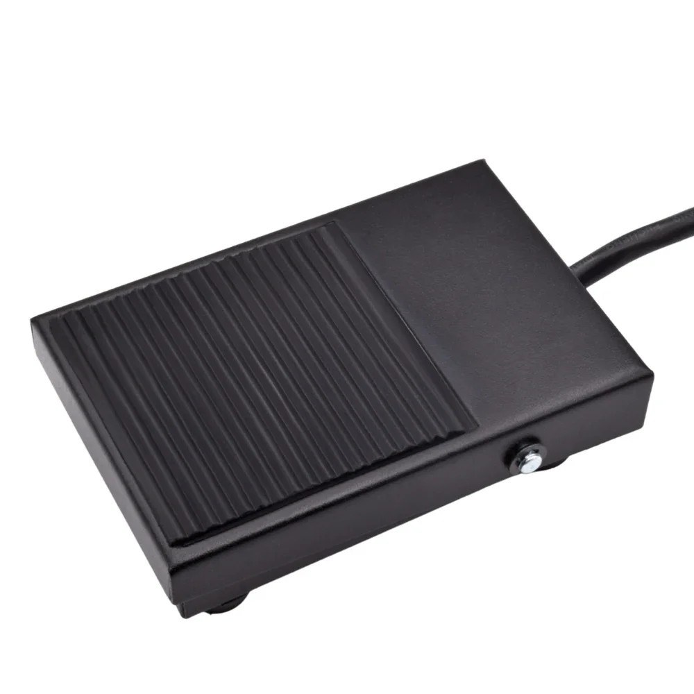ATD-TFS1 สวิตช์เท้าเหยียบ Foot Switch โลหะ สีดำ