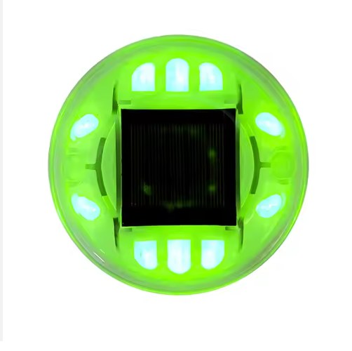 หมุดถนนโซล่าเซลล์ ทรงกลมบาง Low-Profile Solar Road Stud